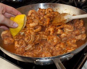 cajun-bbq-shrimp-making-sauce