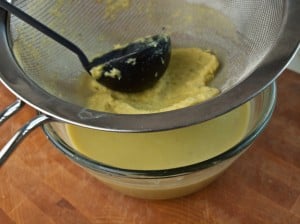 straining