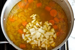 adding-chopped-apples