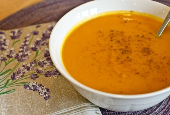 Pumpkin soup, cloves, and squash are all nourishing for the fall season.
