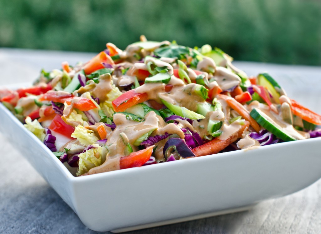 Thai Crunch Salad with Peanut Dressing Once Upon a Chef