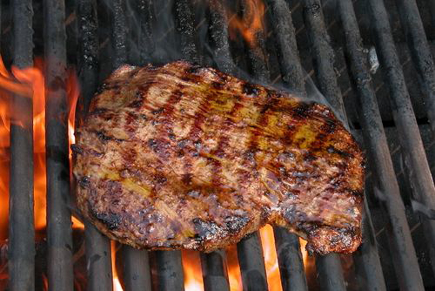 Grilled Flank Steak With Garlic Rosemary