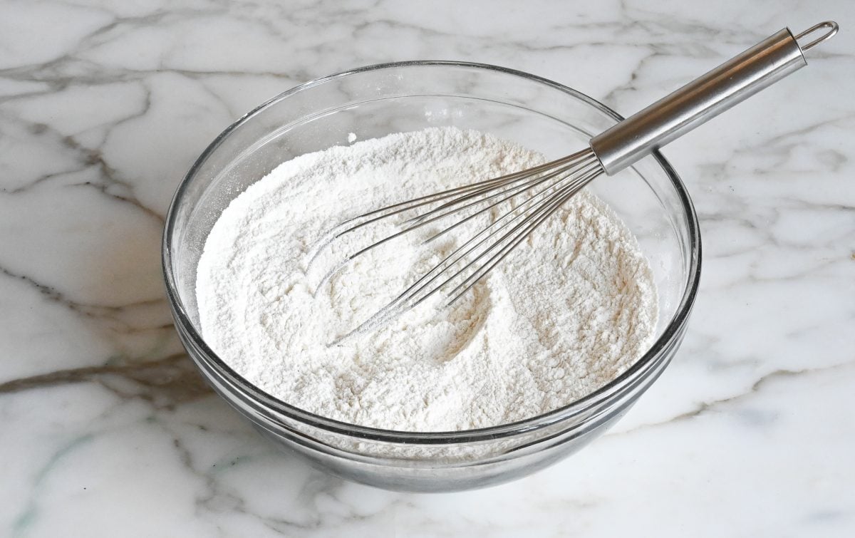 whisked dry ingredients