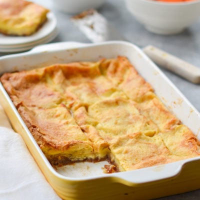 Boozy Caramel French Toast Casserole