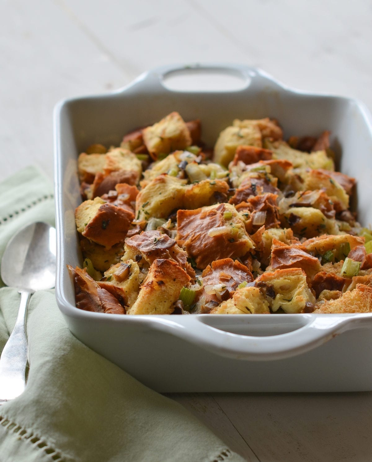 challah wild mushroom stuffing