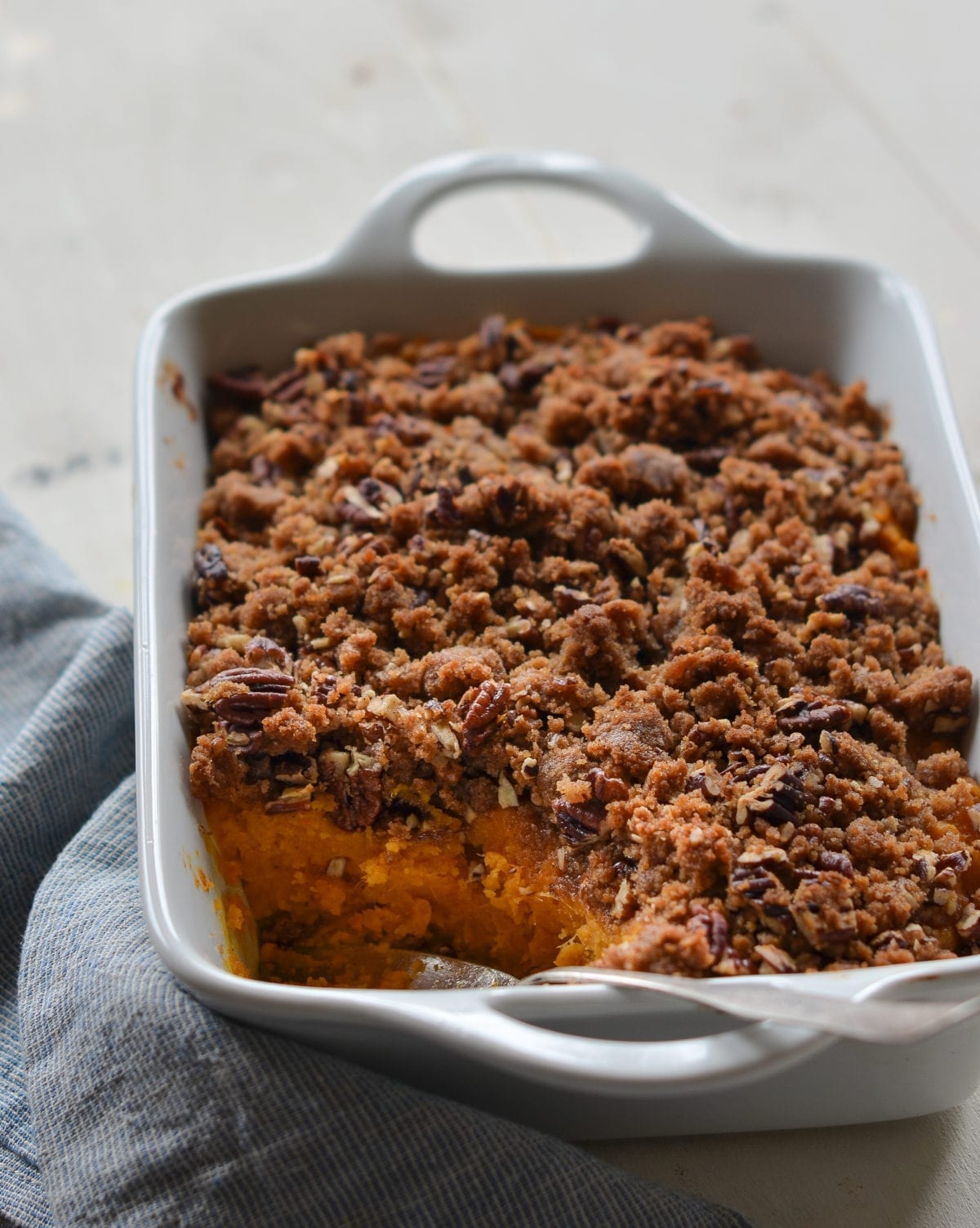 Sweet Potato Casserole with Pecan Streusel - Once Upon a Chef