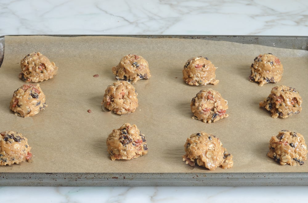 Oatmeal Brown Sugar Cookies with Raisins & Pecans