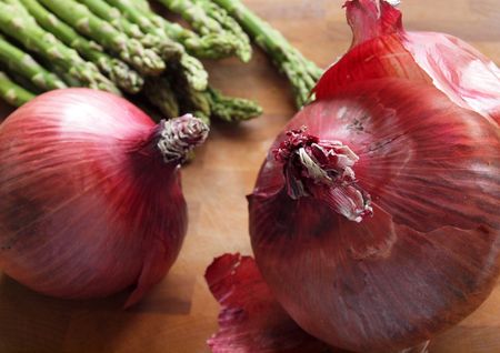 Asparagus red onion 8