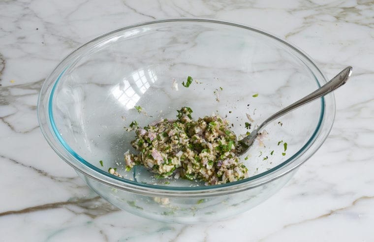 panade and seasoning mixture