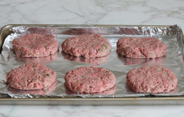 lamb burger patties