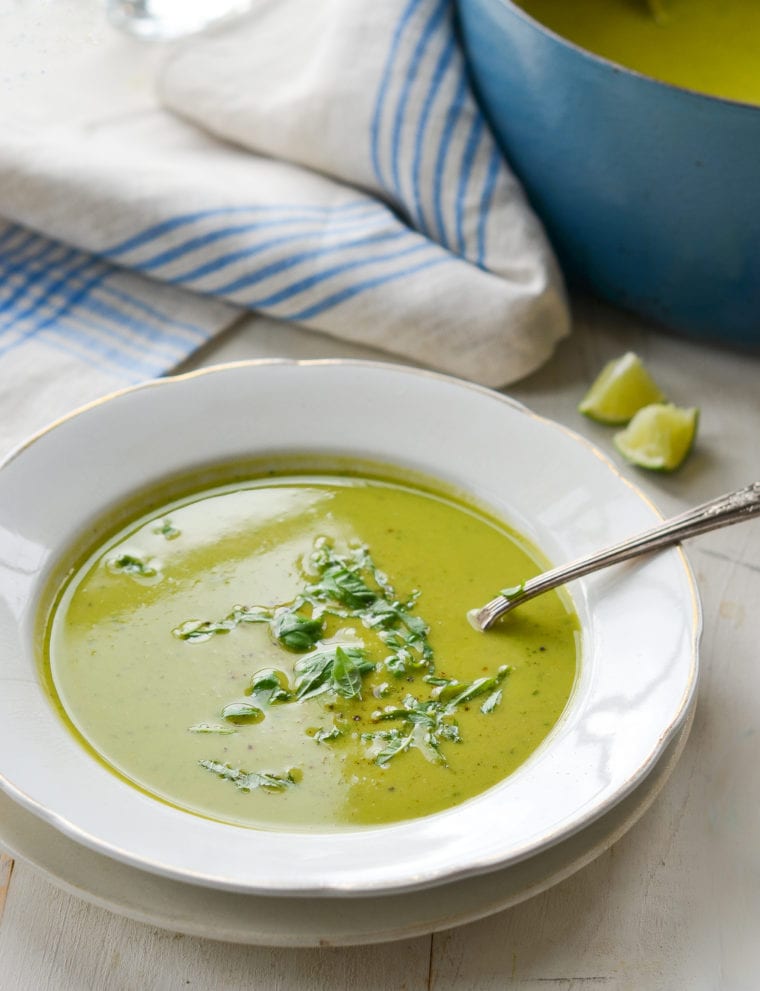 Pea Soup with Basil