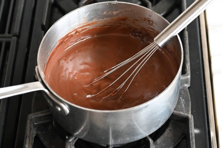 thickened chocolate pudding