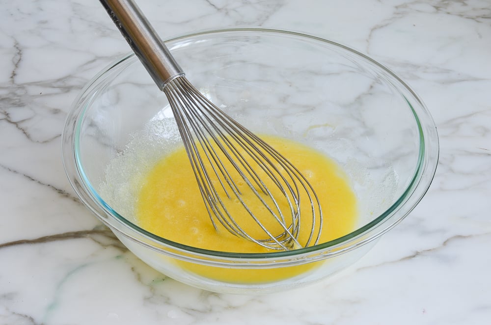 dry ingredients whisked in bowl