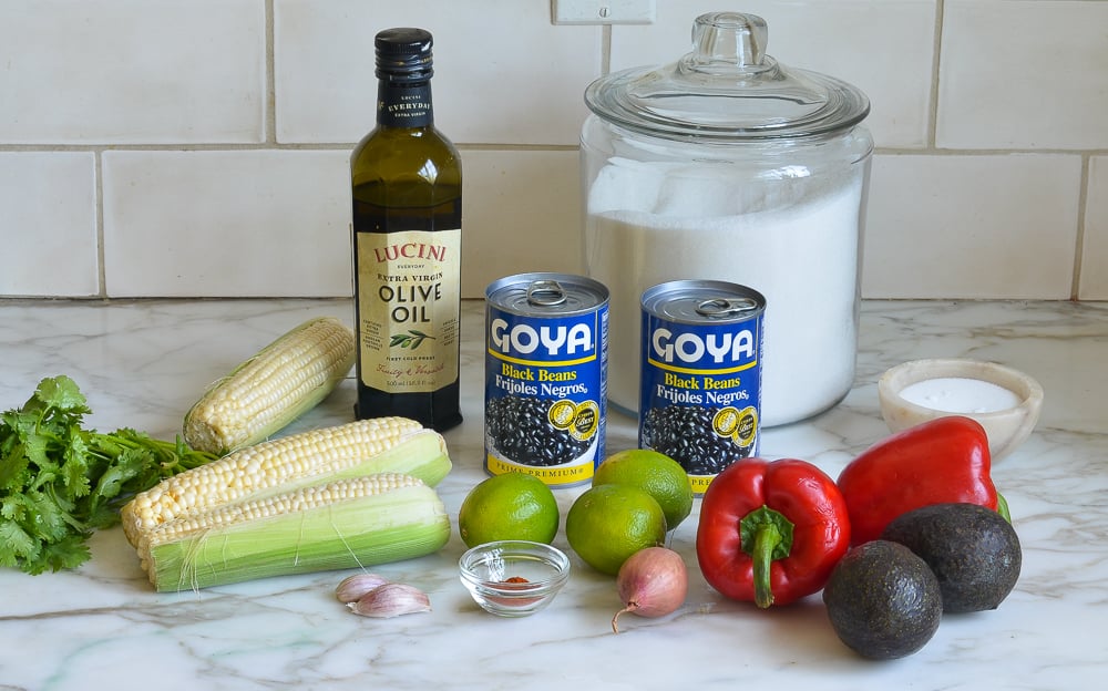 Black Bean Salad with Corn, Avocado & Lime Vinaigrette