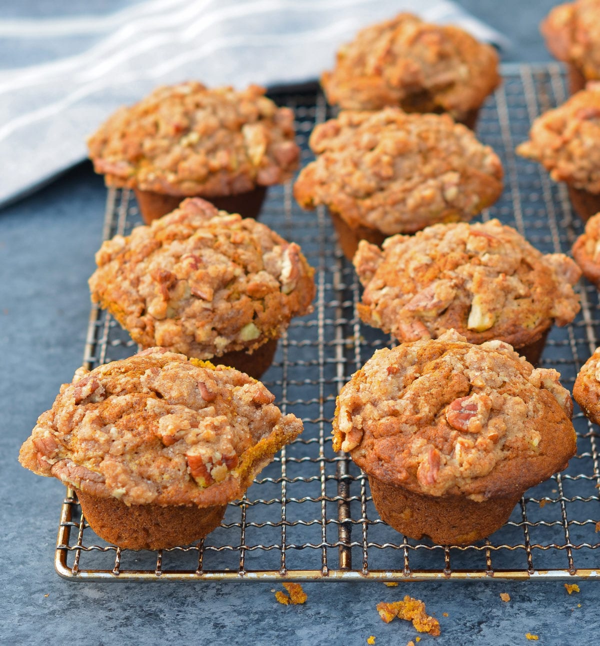 Pumpkin Muffins with Pecan Streusel-image