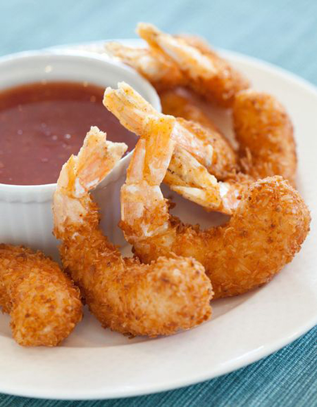 Crispy Coconut Shrimp with Sweet Red Chili Sauce - Once Upon a Chef
