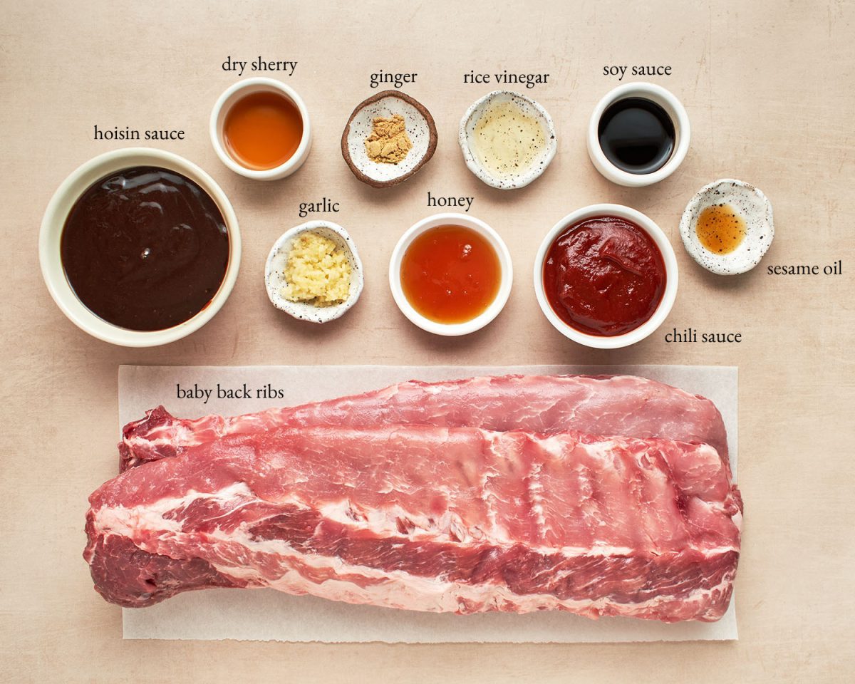 baby back ribs with hoisin bbq sauce ingredients