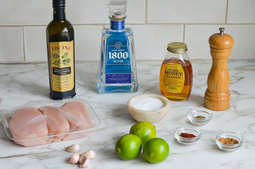 ingredients for tequila lime chicken