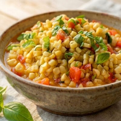 Chesapeake corn tomatoes and basil