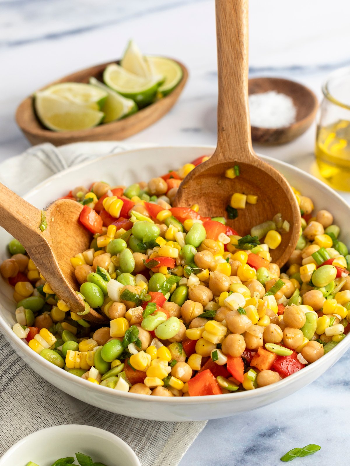 Southwest Chickpea and Corn Salad with Honey Lime Vinaigrette-image