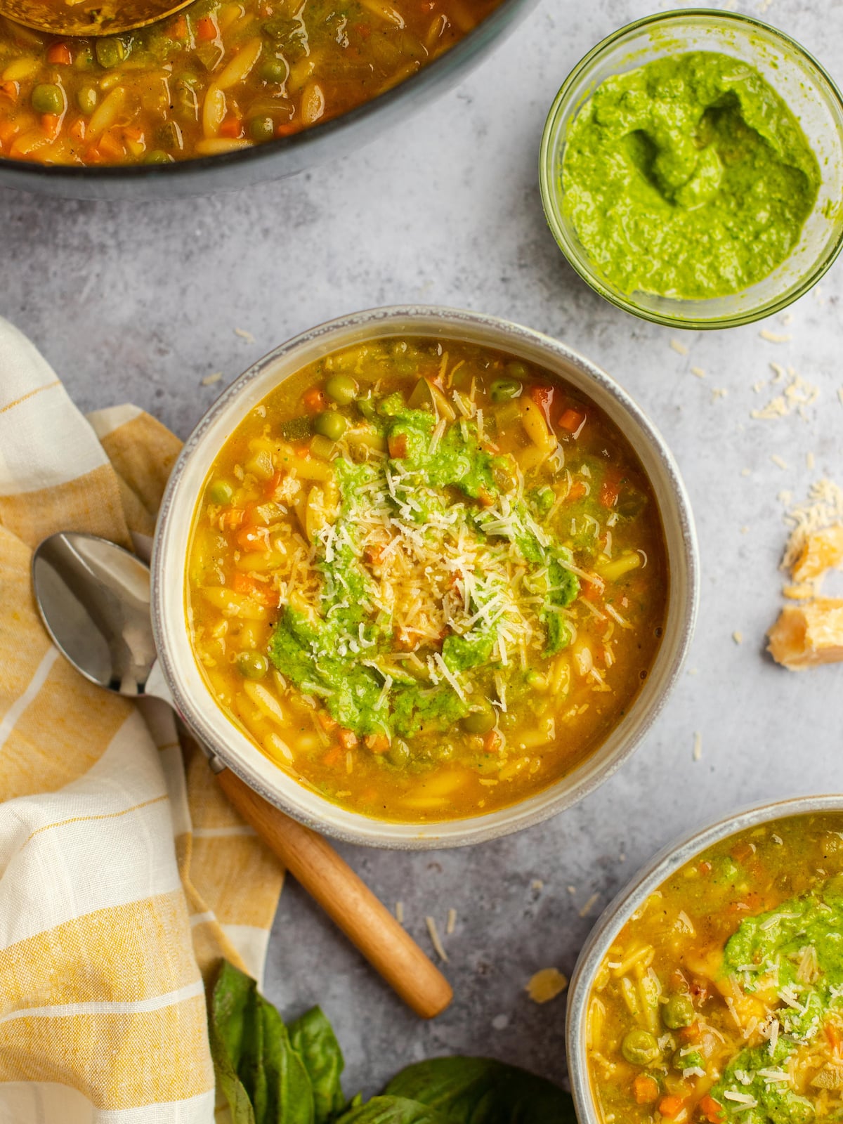 Vegetable Soup with Pesto – Fresh, Healthy & Packed with Flavor