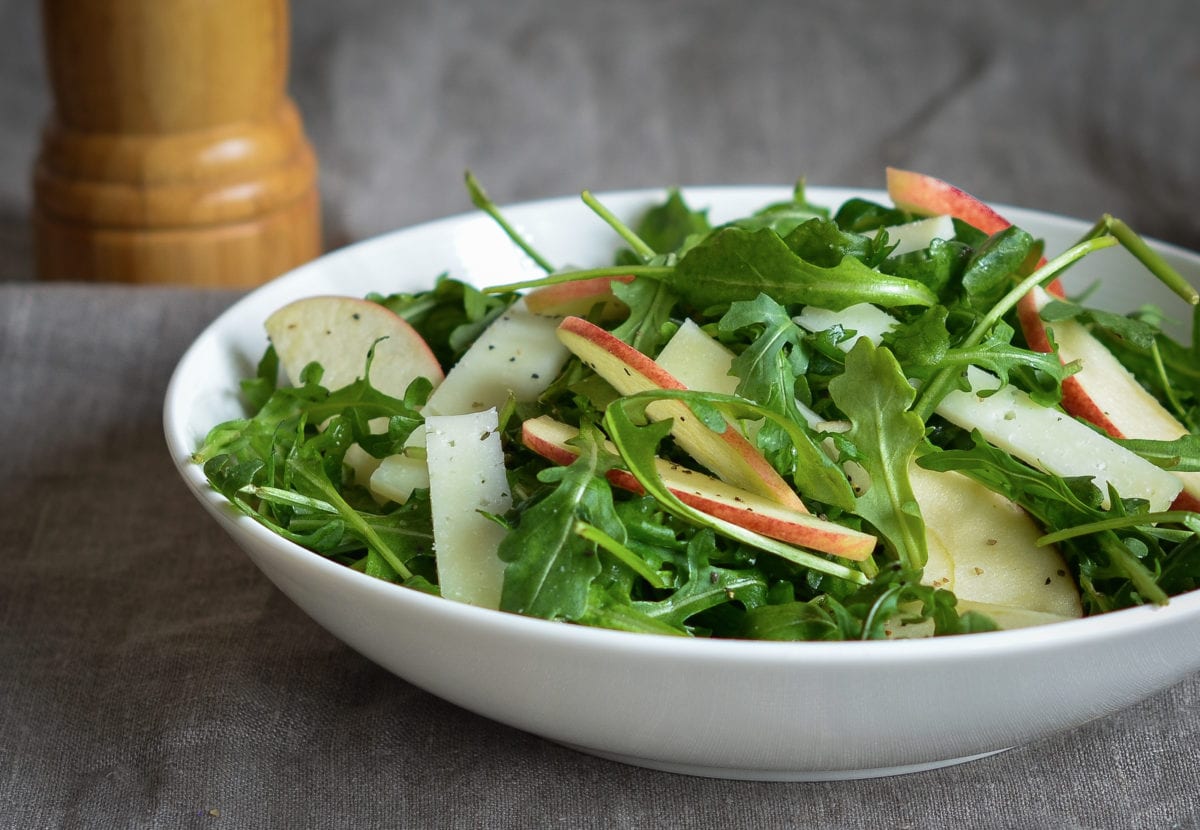 Arugula, Apples & Manchego in Cider Vinaigrette