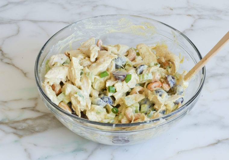 mixed curried chicken salad