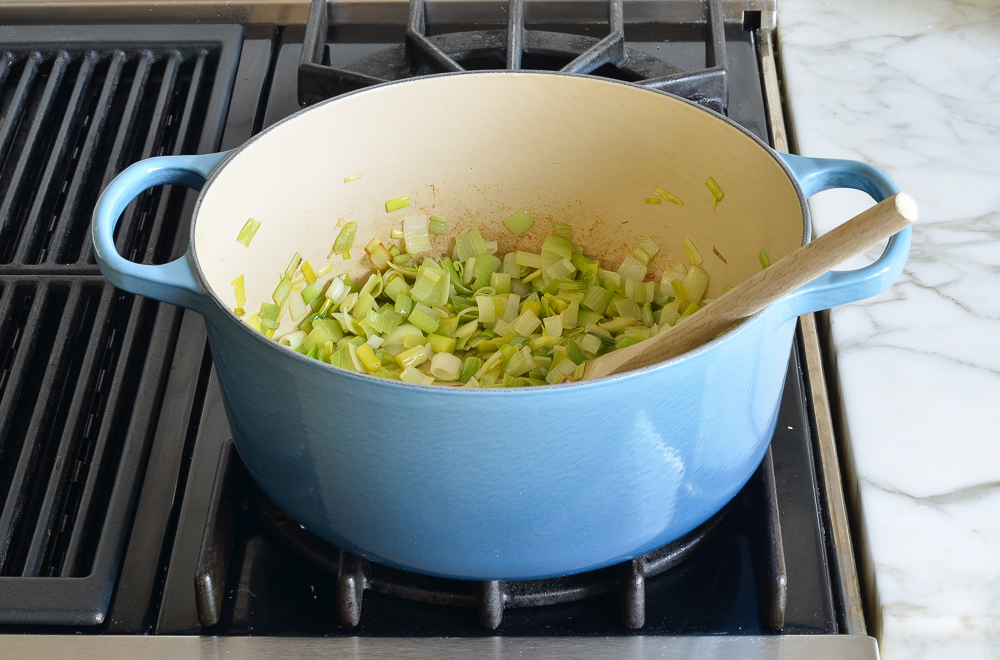 how to make potato leek soup