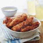Bowl of buttermilk chicken tenders.