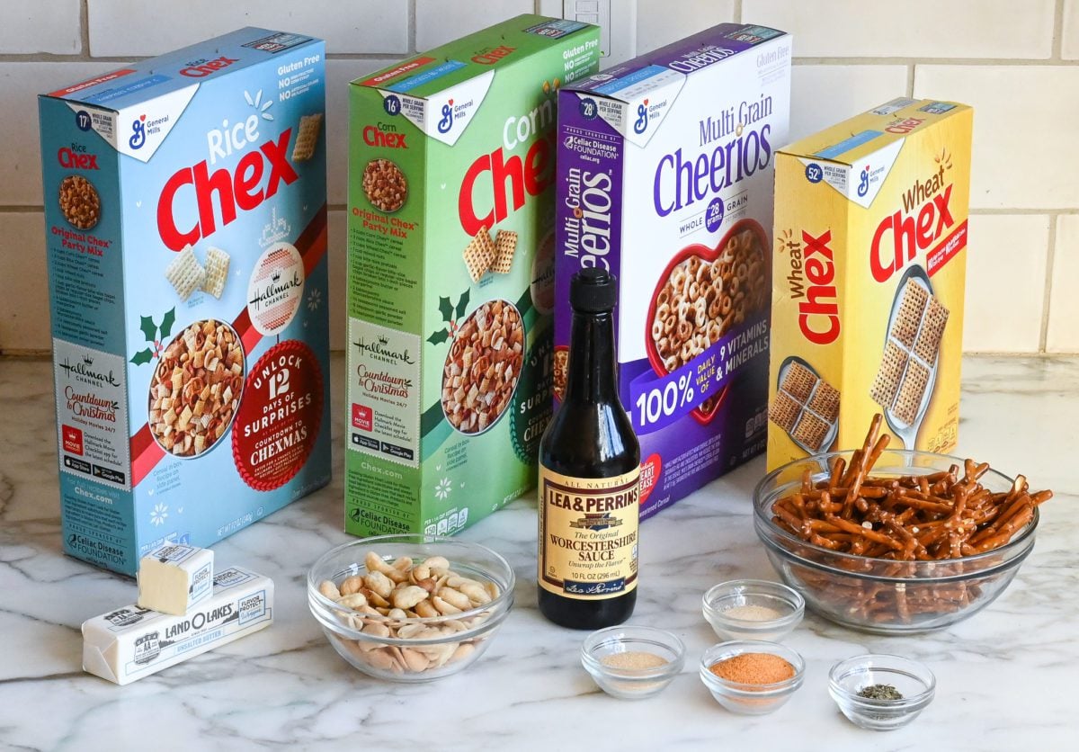 chex mix ingredients