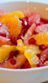 citrus and pomegranate fruit salad