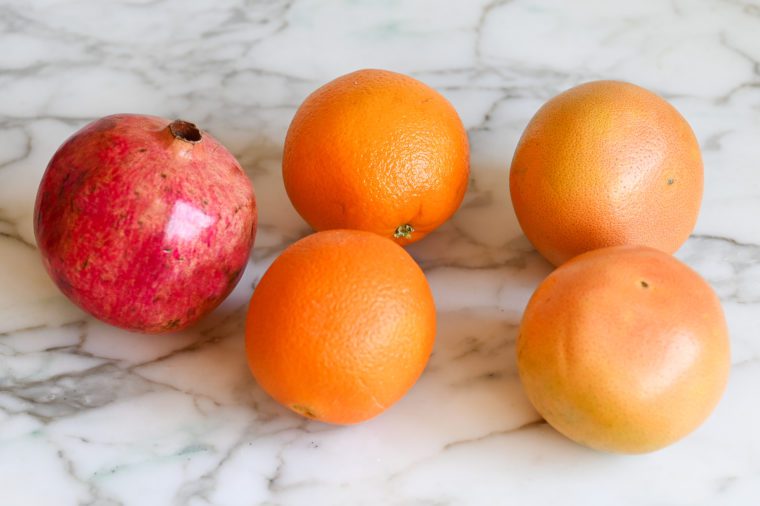 citrus pomegranate fruit salad ingredients
