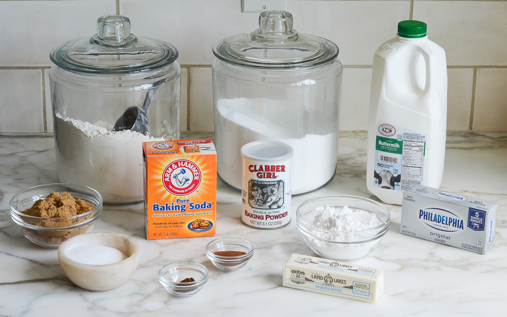 ingredients for cinnamon buns