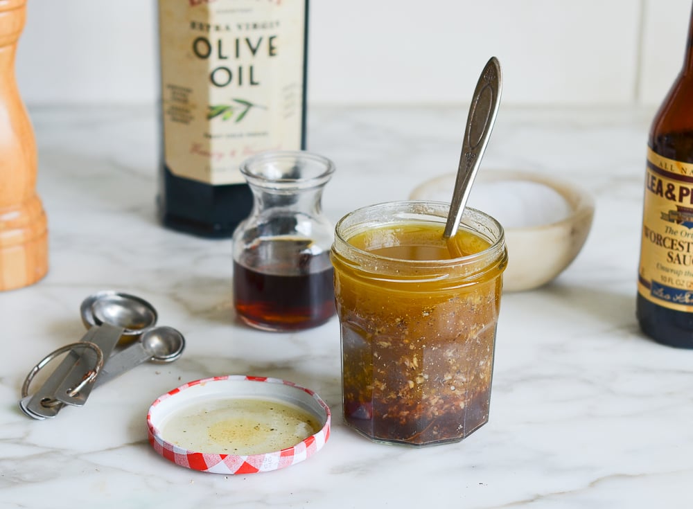 emulsified Italian dressing in jar