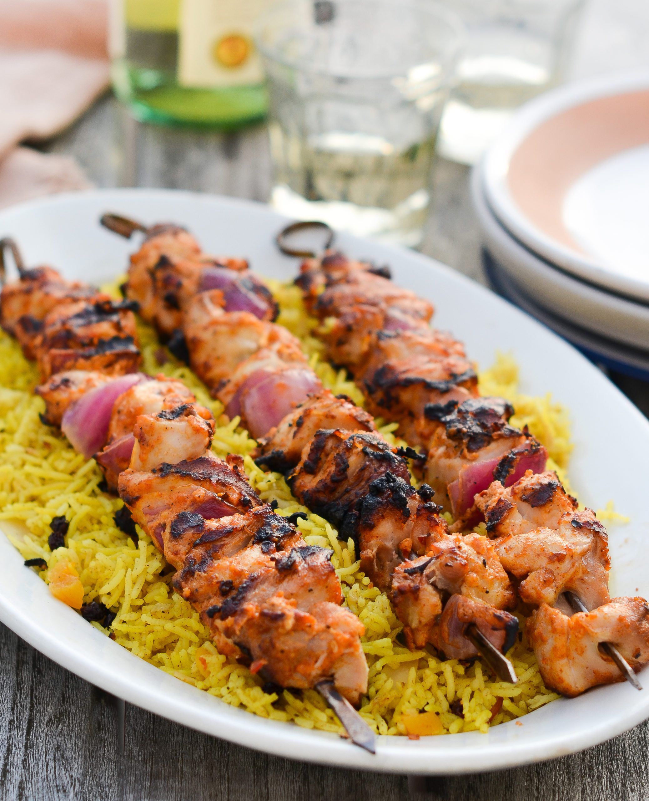 Middle Eastern-Style Grilled Chicken Kabobs - Once Upon a Chef
