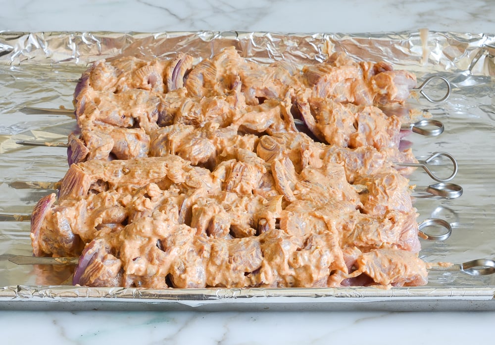 Middle EasternStyle Grilled Chicken Kabobs Once Upon a Chef