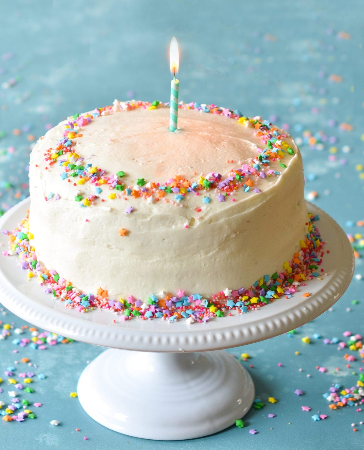 Vanilla Birthday Cake with Old-Fashioned Vanilla Buttercream - Once Upon a Chef