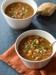 French Lentil Soup with Bacon