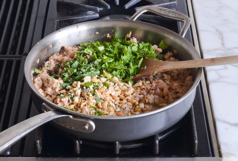 ThaiStyle Minced Chicken Lettuce Cups Once Upon a Chef