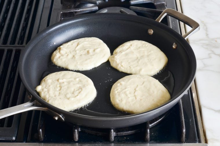 pancakes in pan