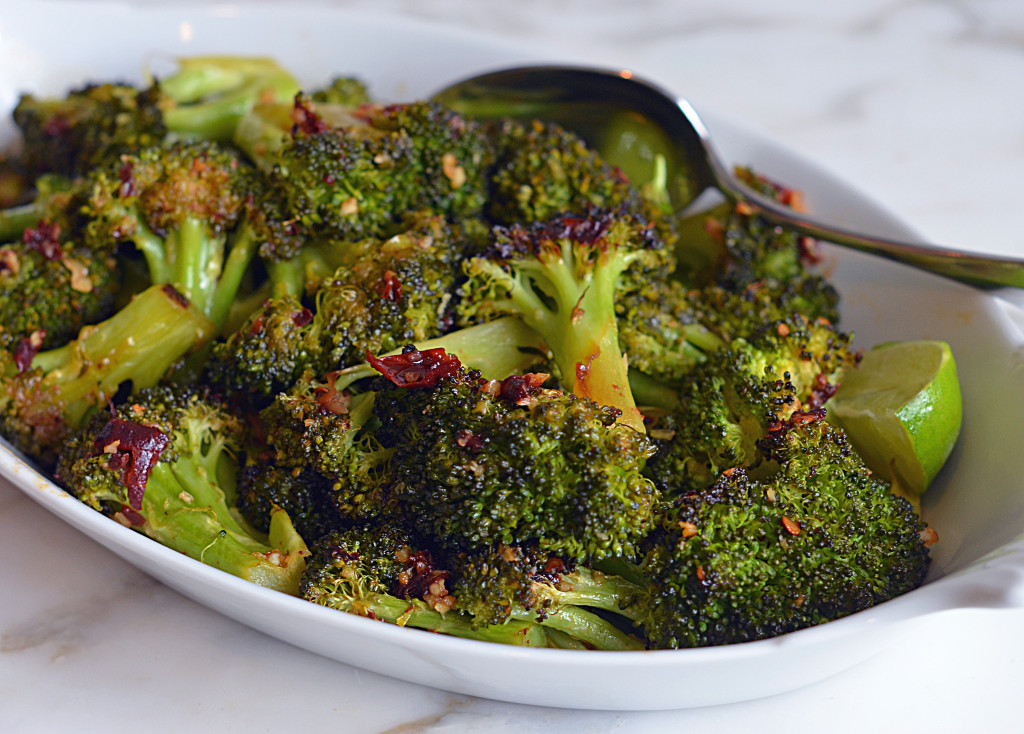 Roasted Broccoli with Chipotle Honey Butter Once Upon a Chef