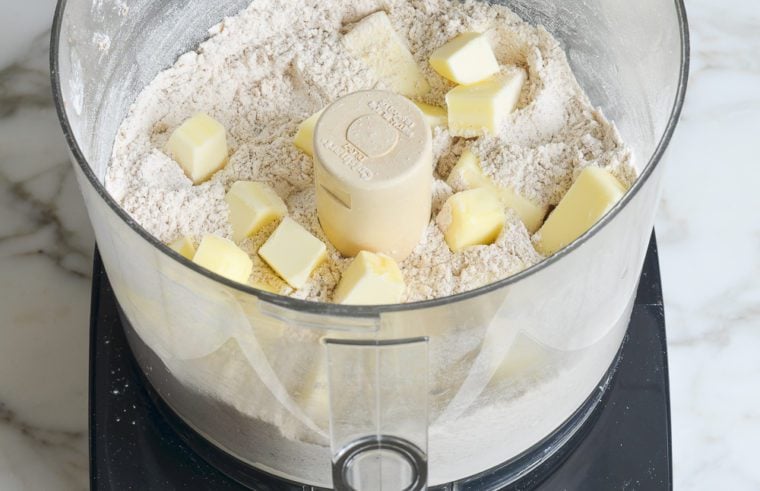 adding chunks of cold butter