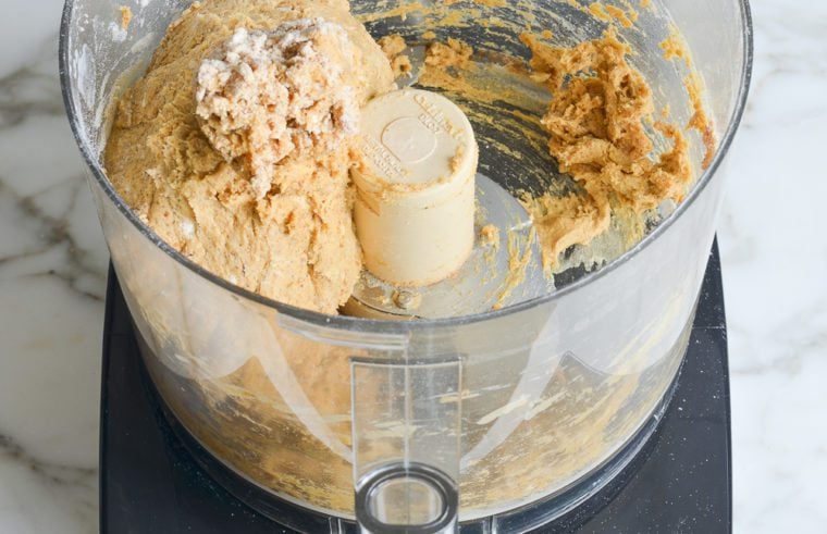 mixed pumpkin scone dough 