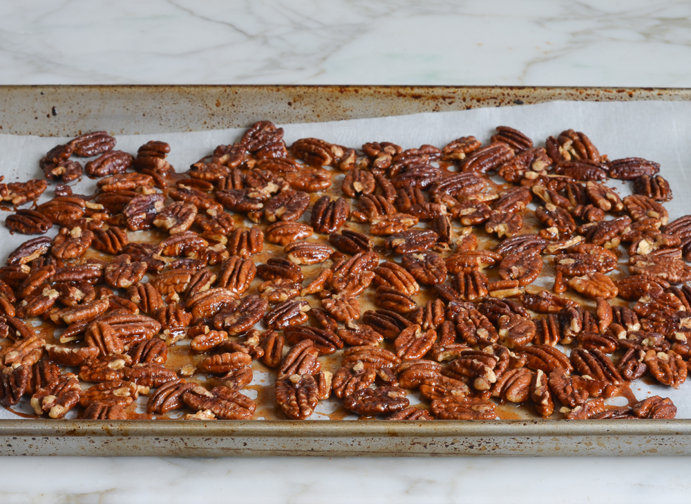 baked candied pecans