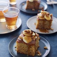 sticky toffee banana cake