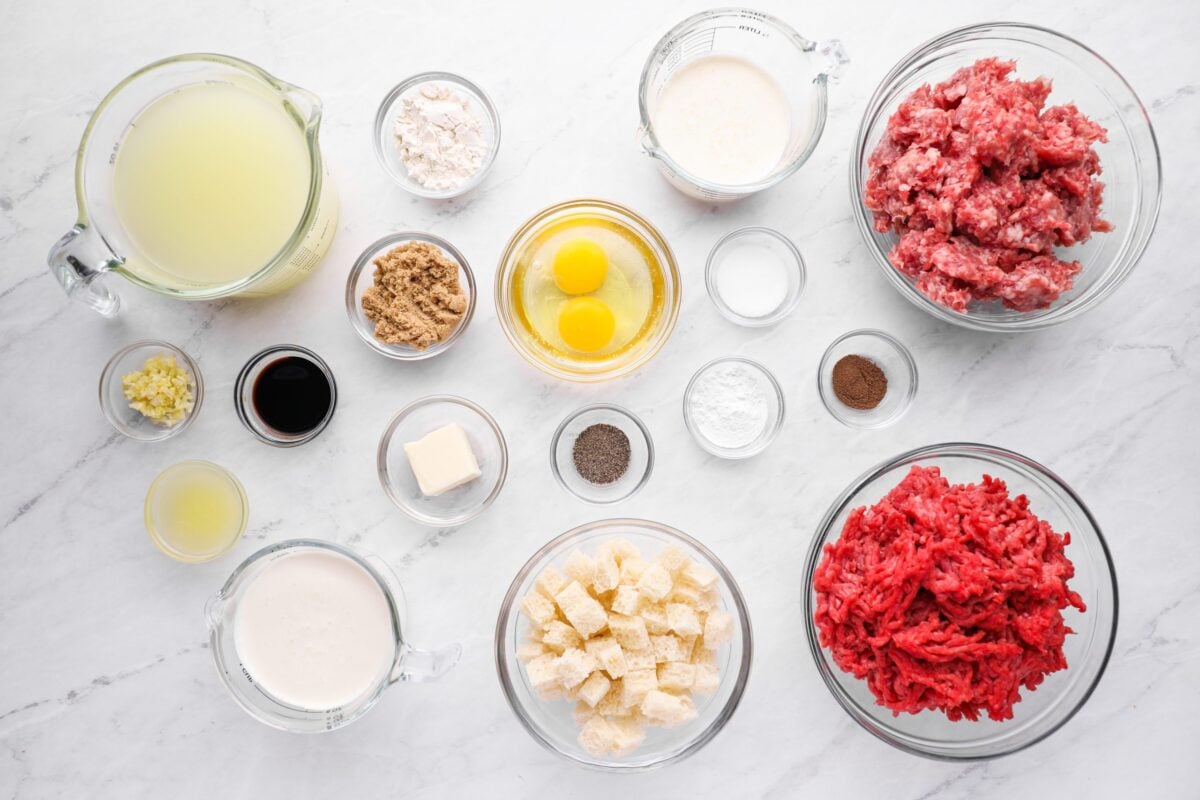 ingredients for swedish meatballs