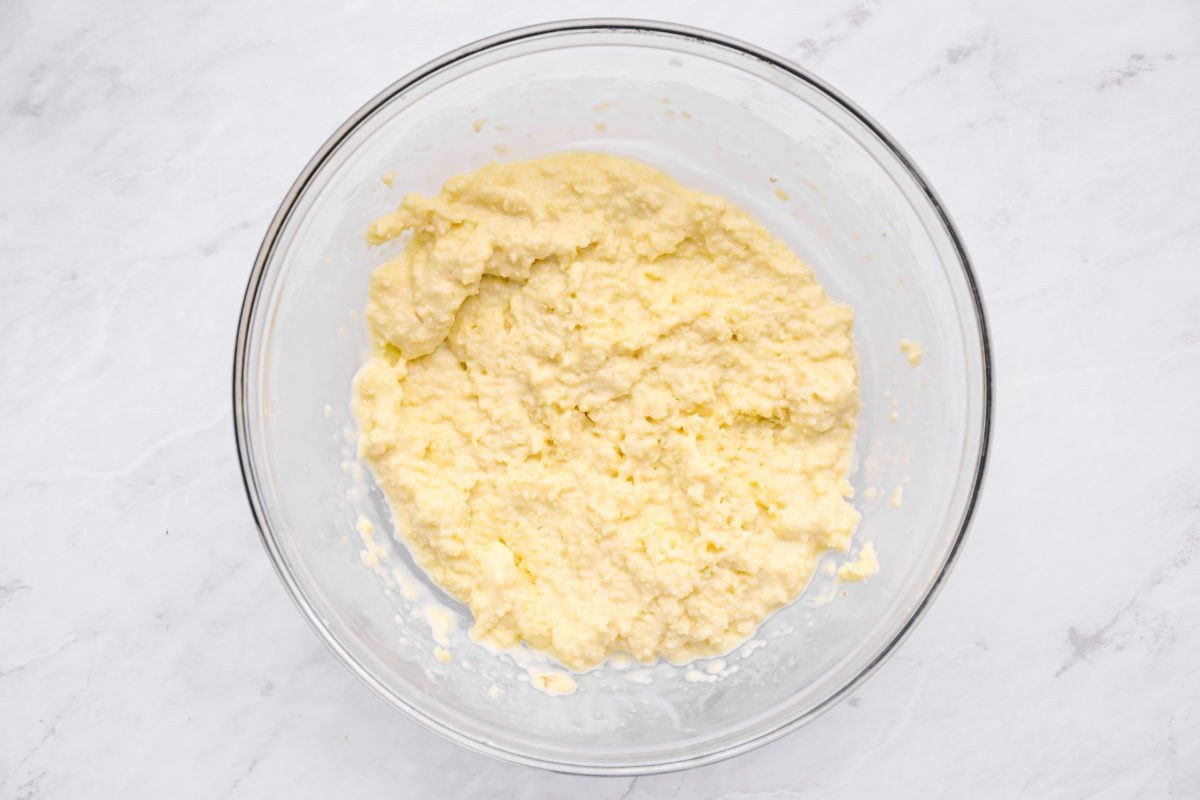 panade for meatballs in bowl