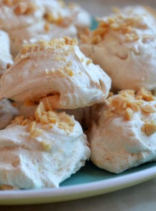 peanut butter meringues