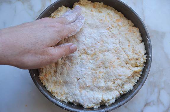 pressing-dough-into-pan
