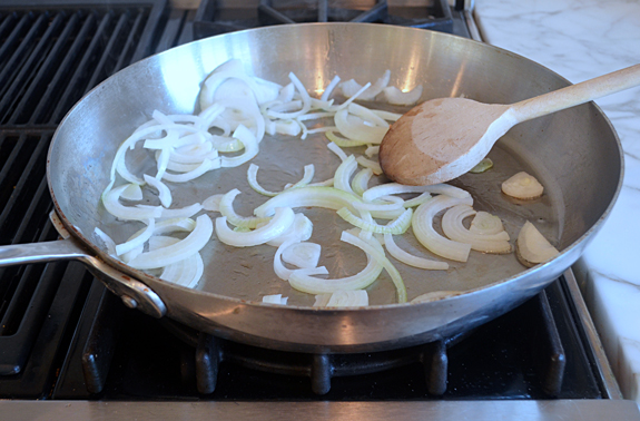 stir-frying-onions